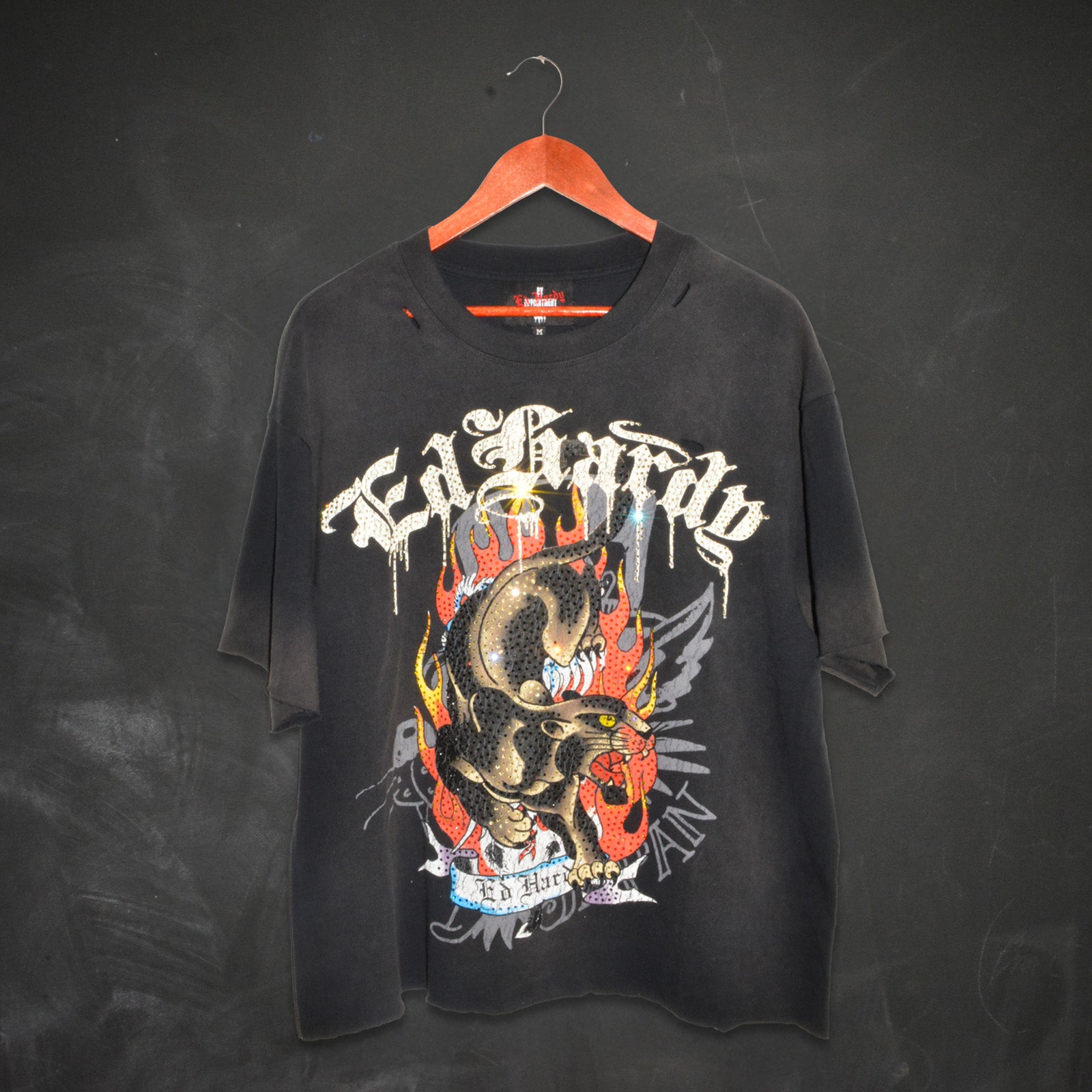 PANTHER CROPPED MENS BOXY TEE