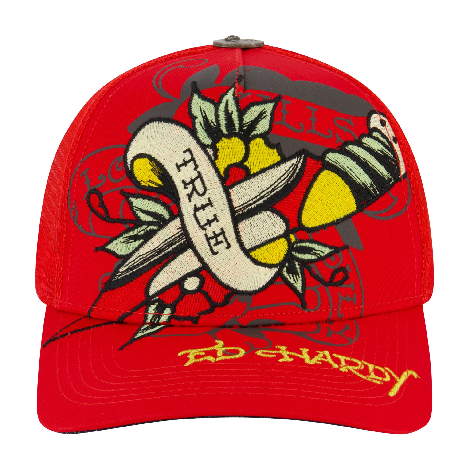 BLACK ROSE TRUCKER HAT