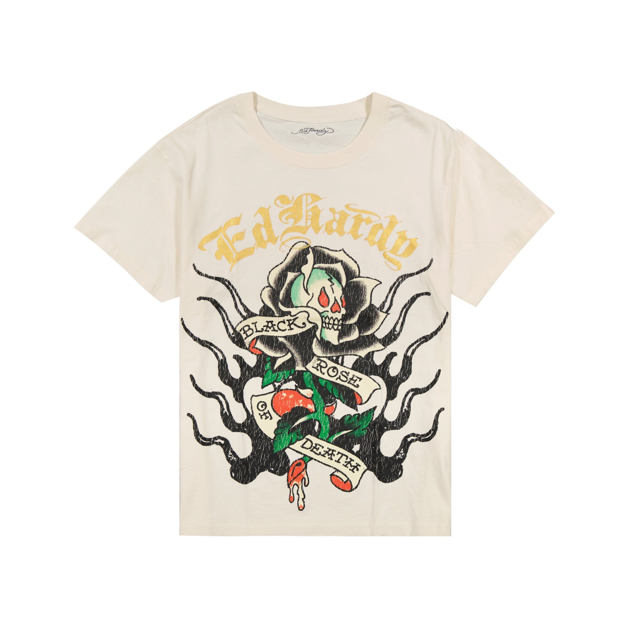 BLACK ROSE BOXY TEE