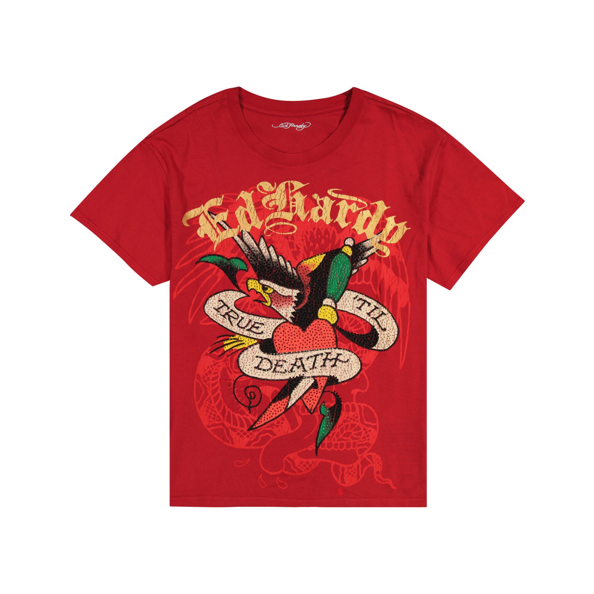 TRUE EAGLE RHINESTONE BOXY TEE