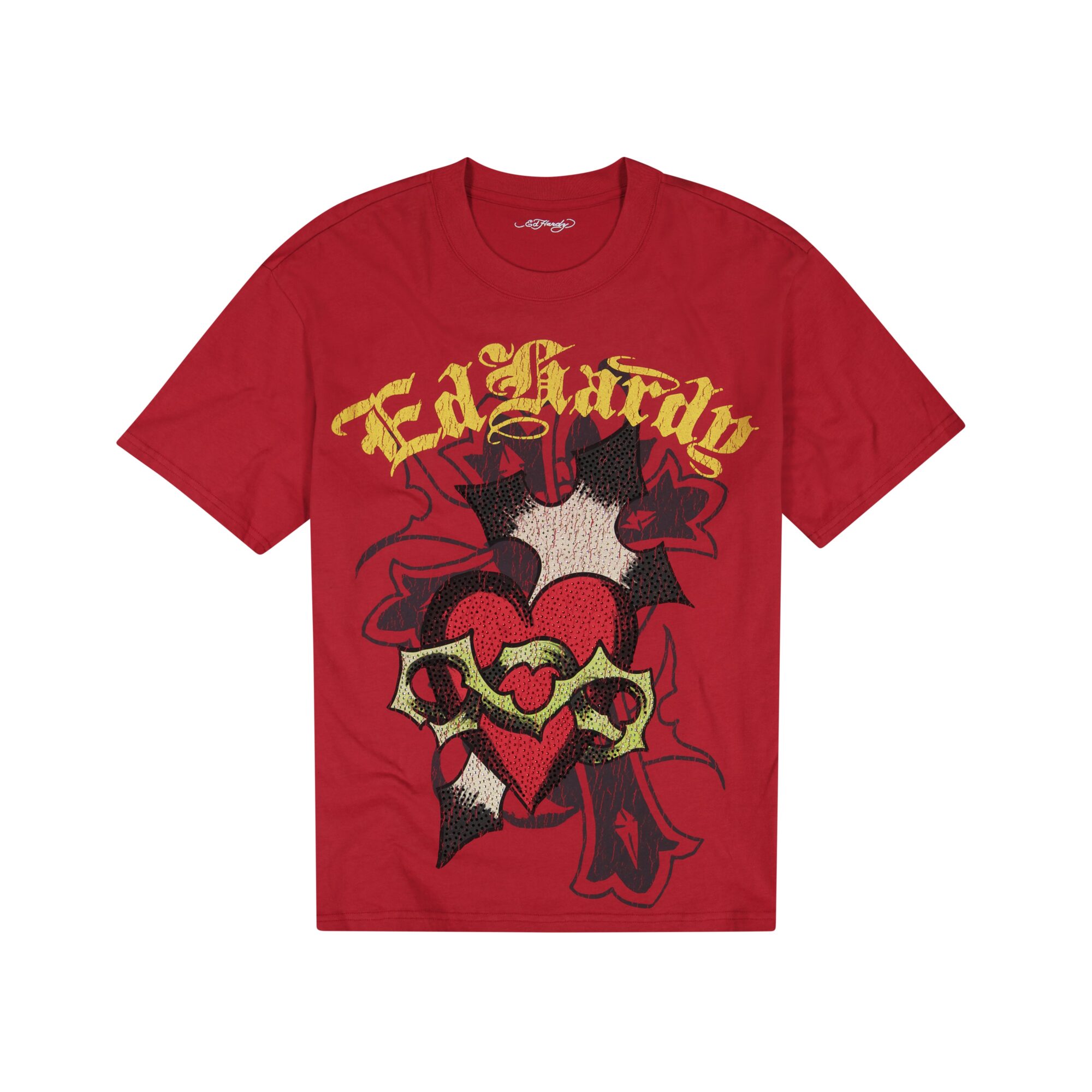 SACRED HEART BOXY TEE - TANGO RED