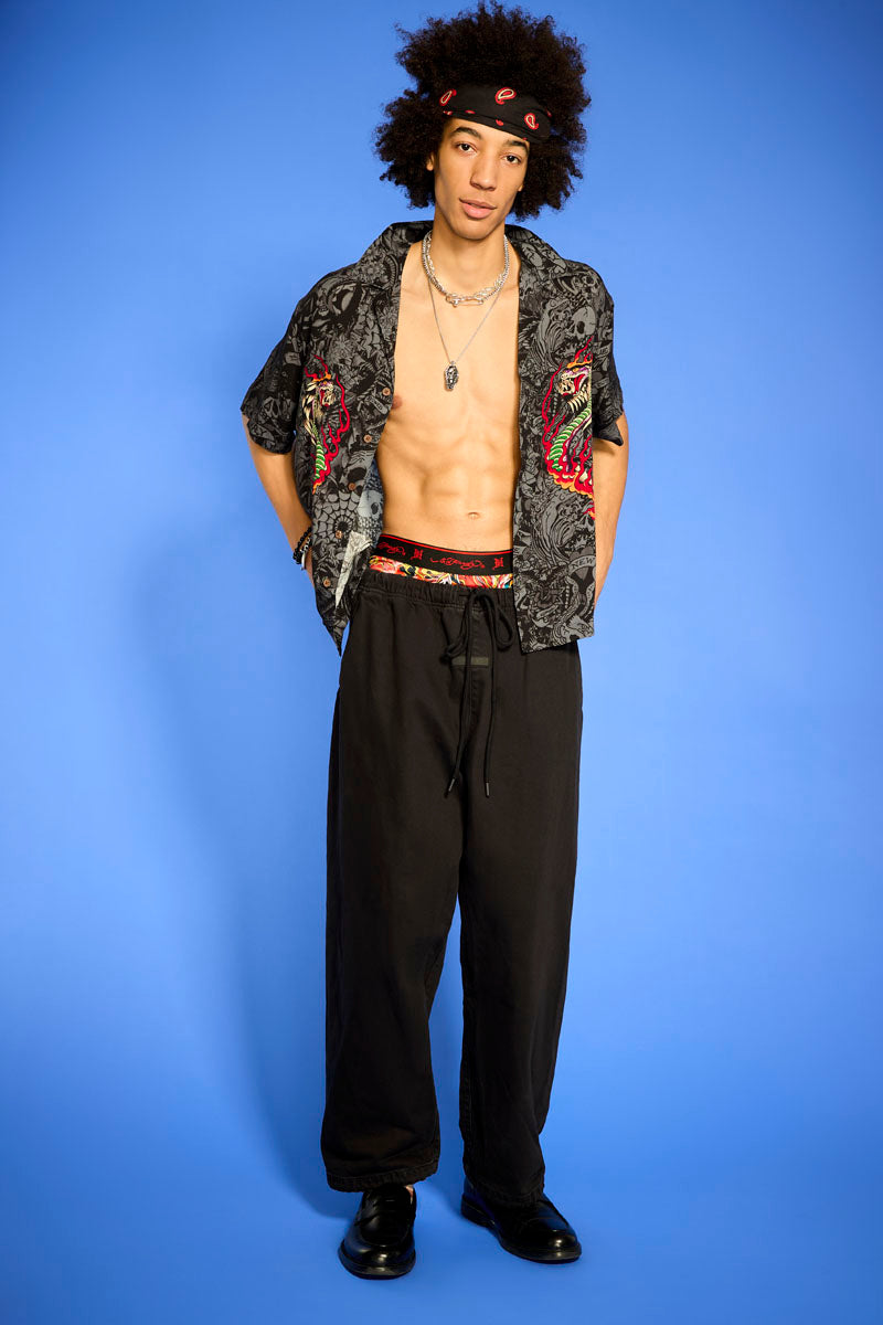 COBRA FLAME BOXY CAMP SHIRT