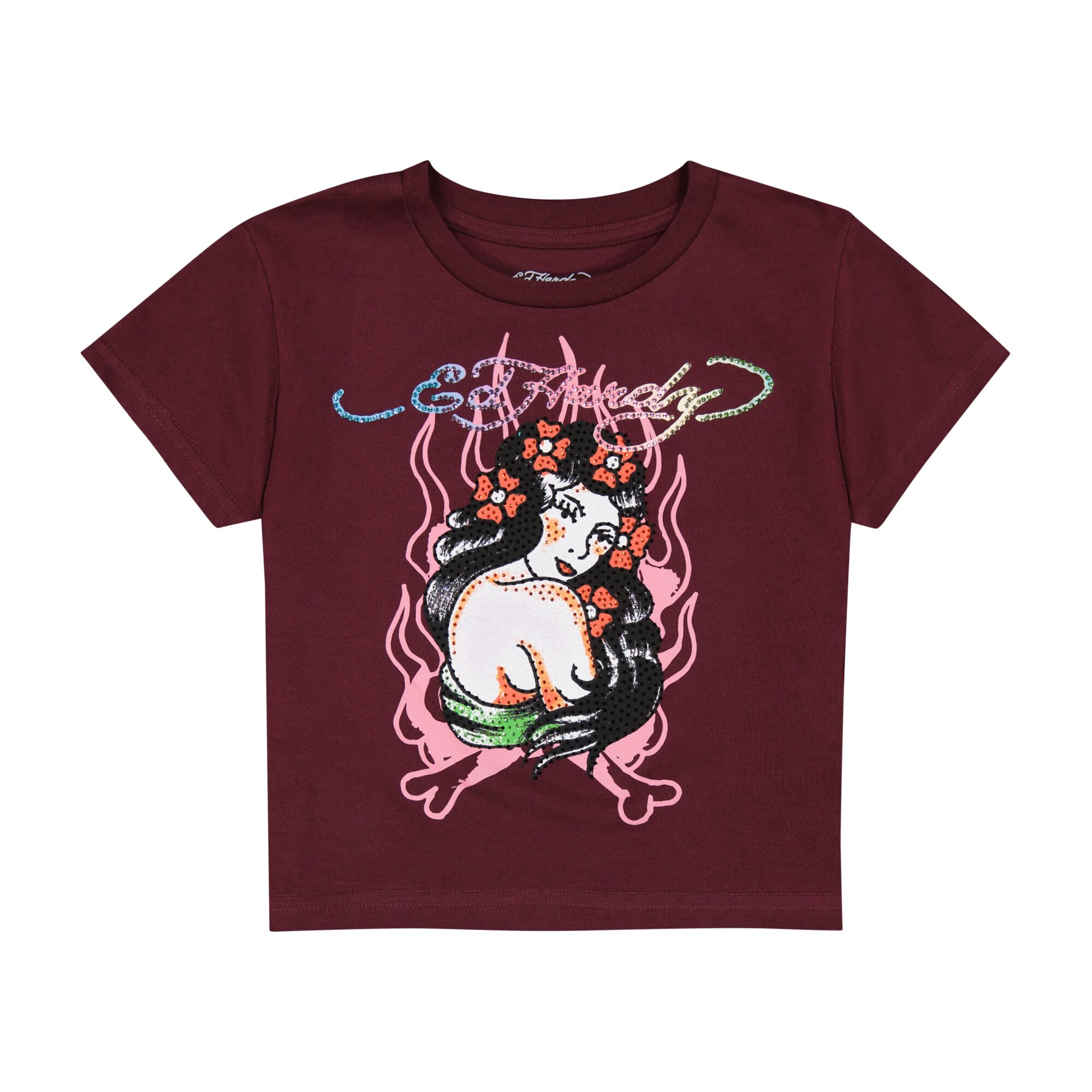 PINUP RHINESTONE BABY TEE