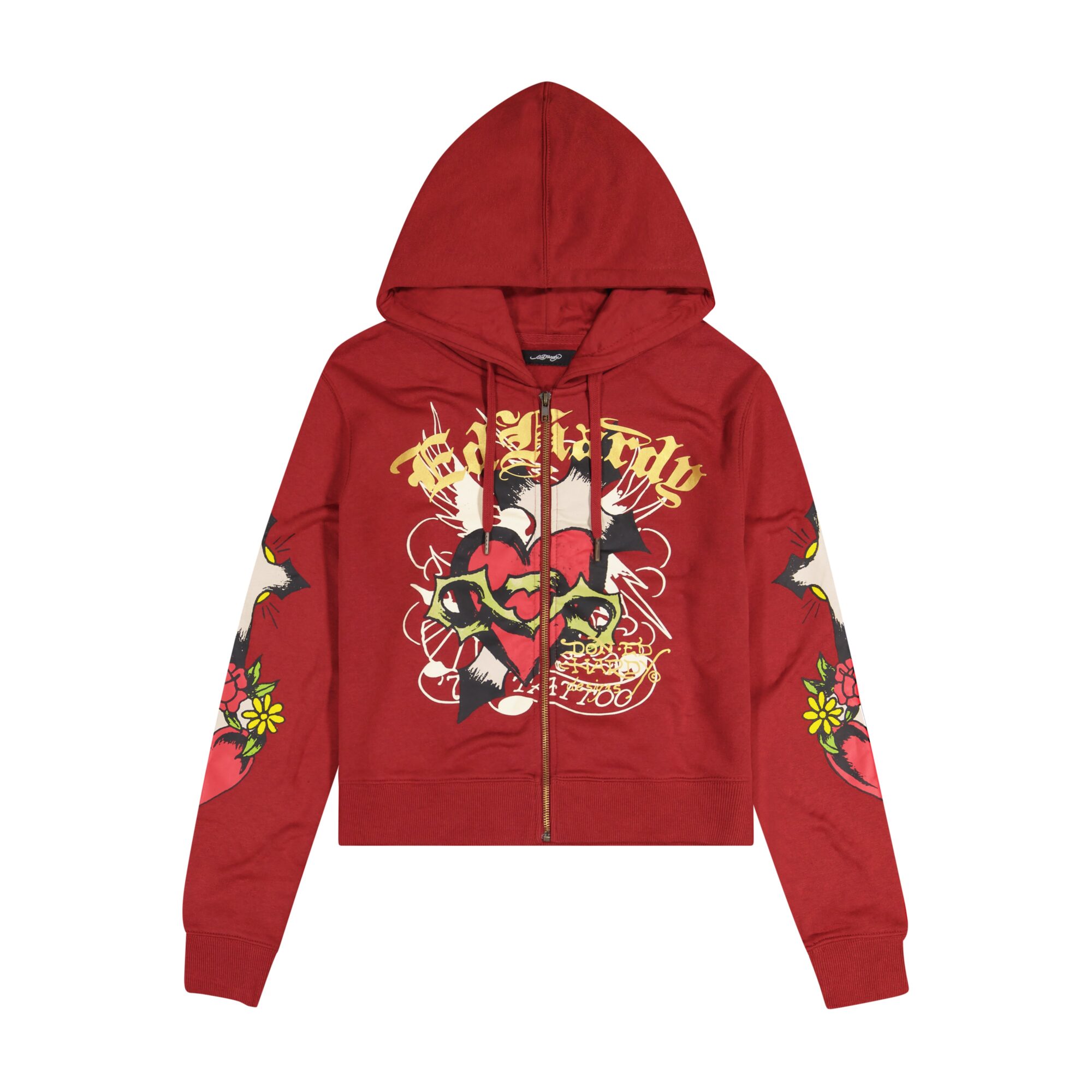 SACRED HEART ZIP FRONT HOODIE (RELAXED)