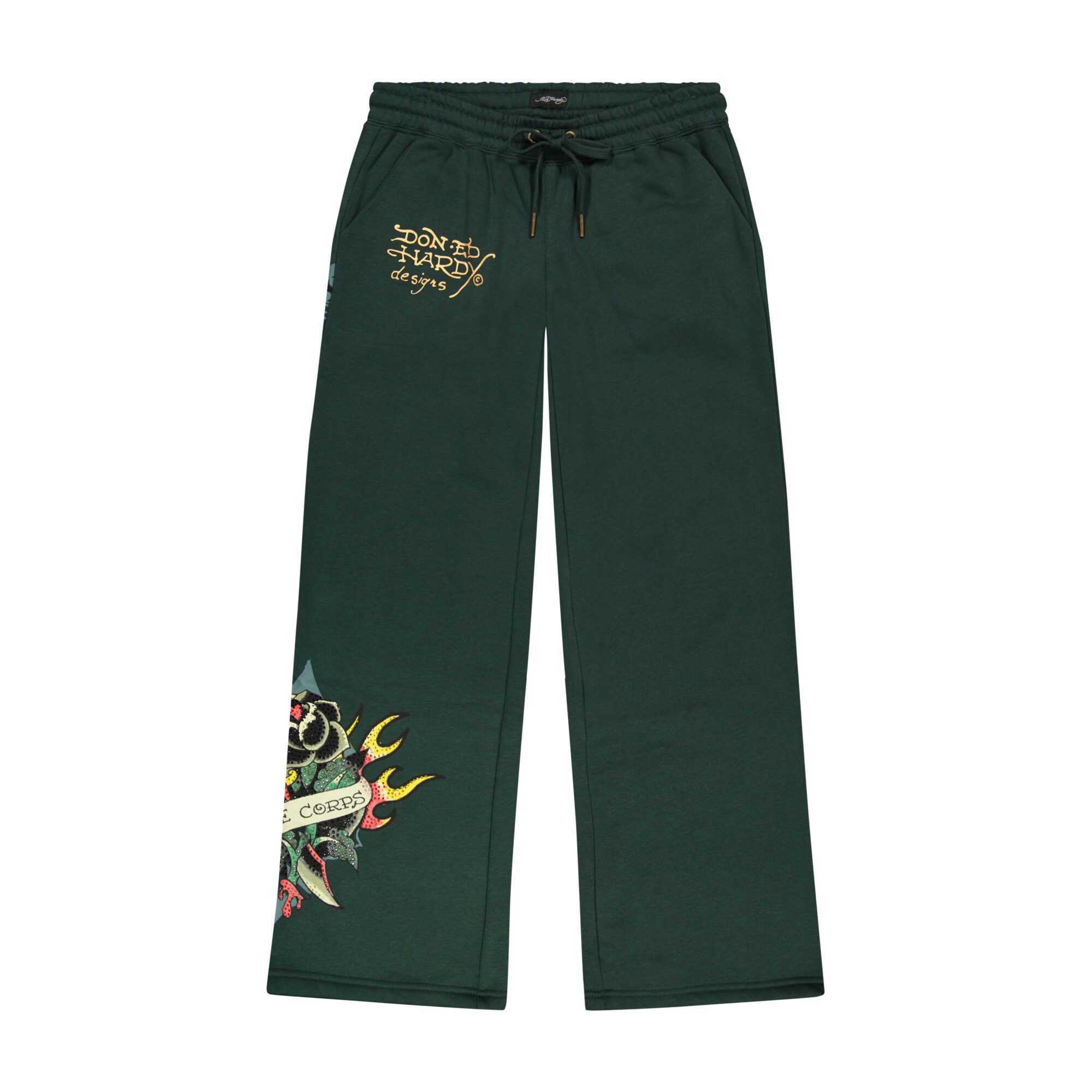SACRED HEART RHINESTONE SWEATPANTS
