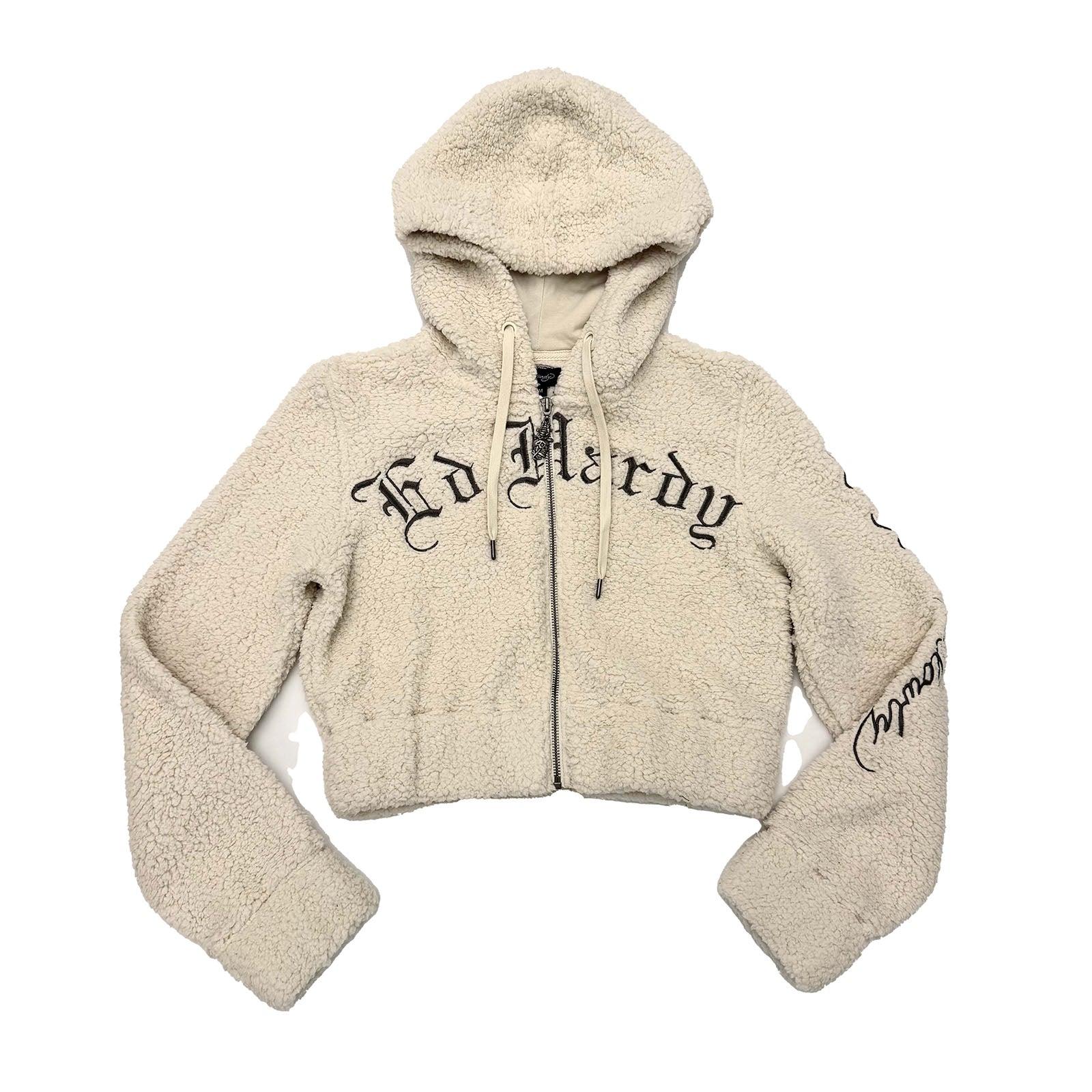 TIGER HOODED SHERPA ZIP UP JACKET