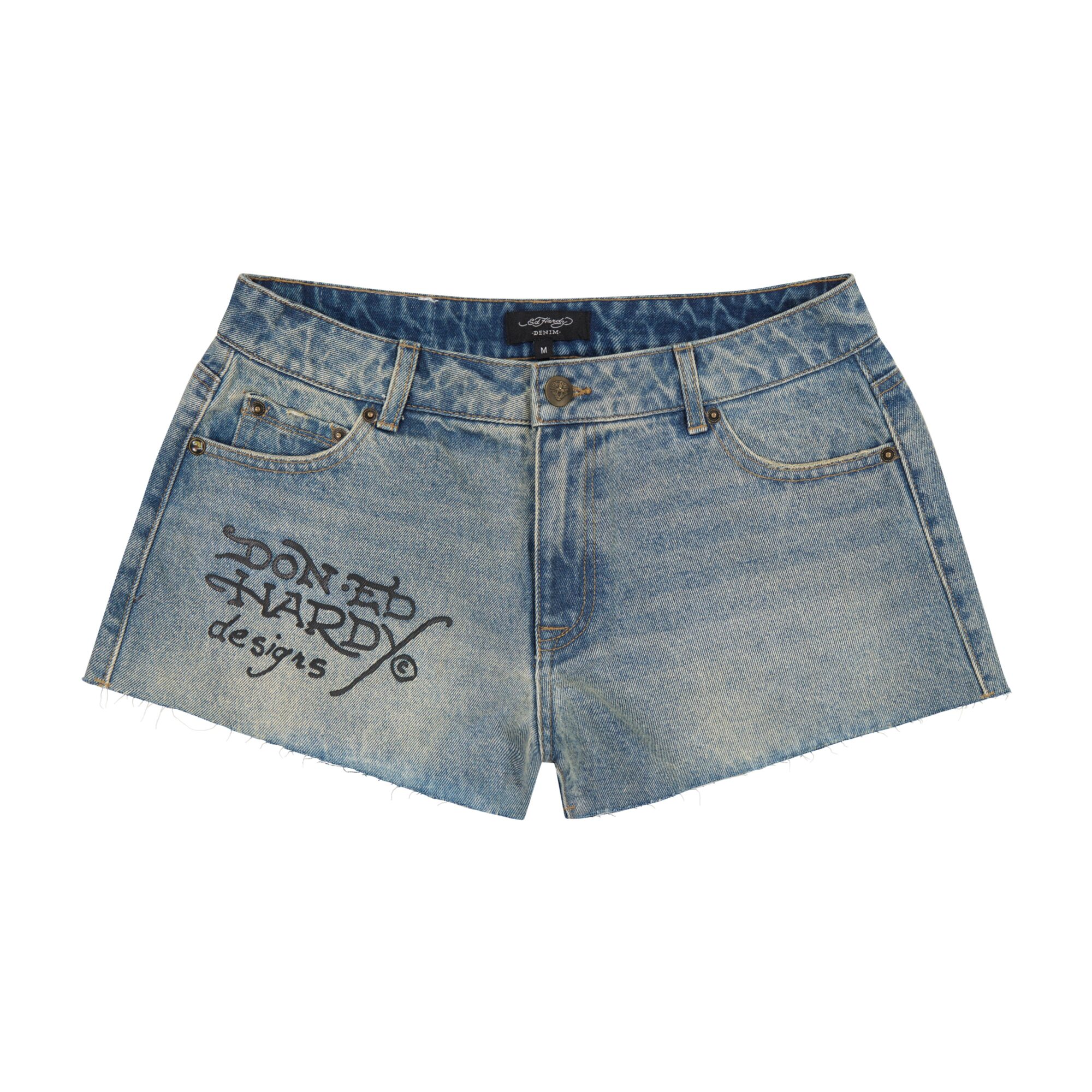 SWALLOW DENIM SHORTS