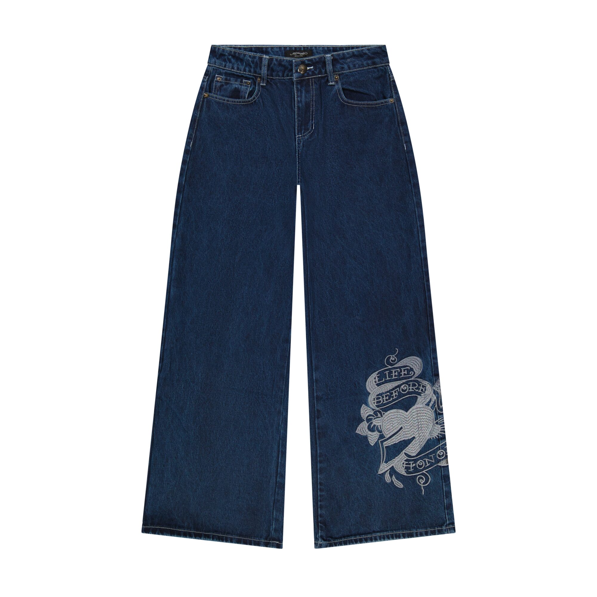 TIGER LEOPARD BAGGY JEANS