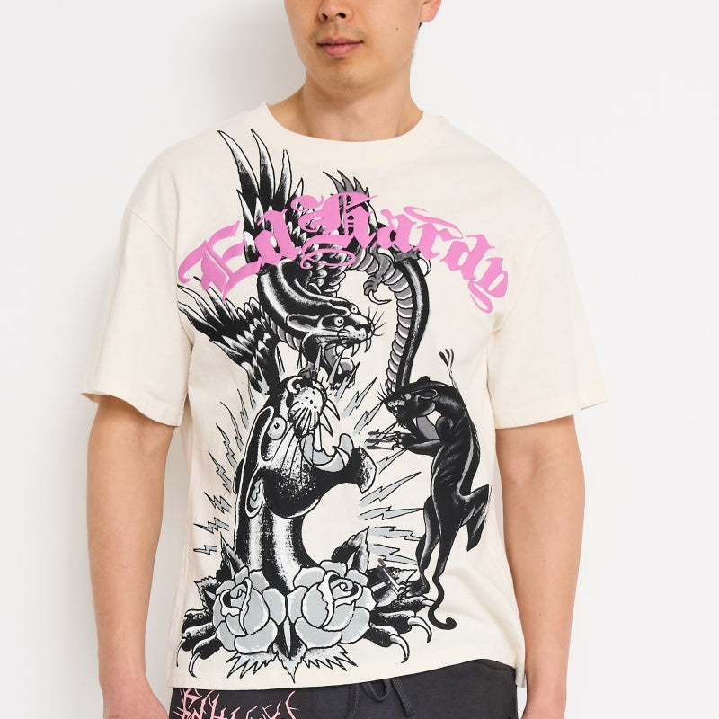 PANTHERS PUFF PRINT BOXY TEE