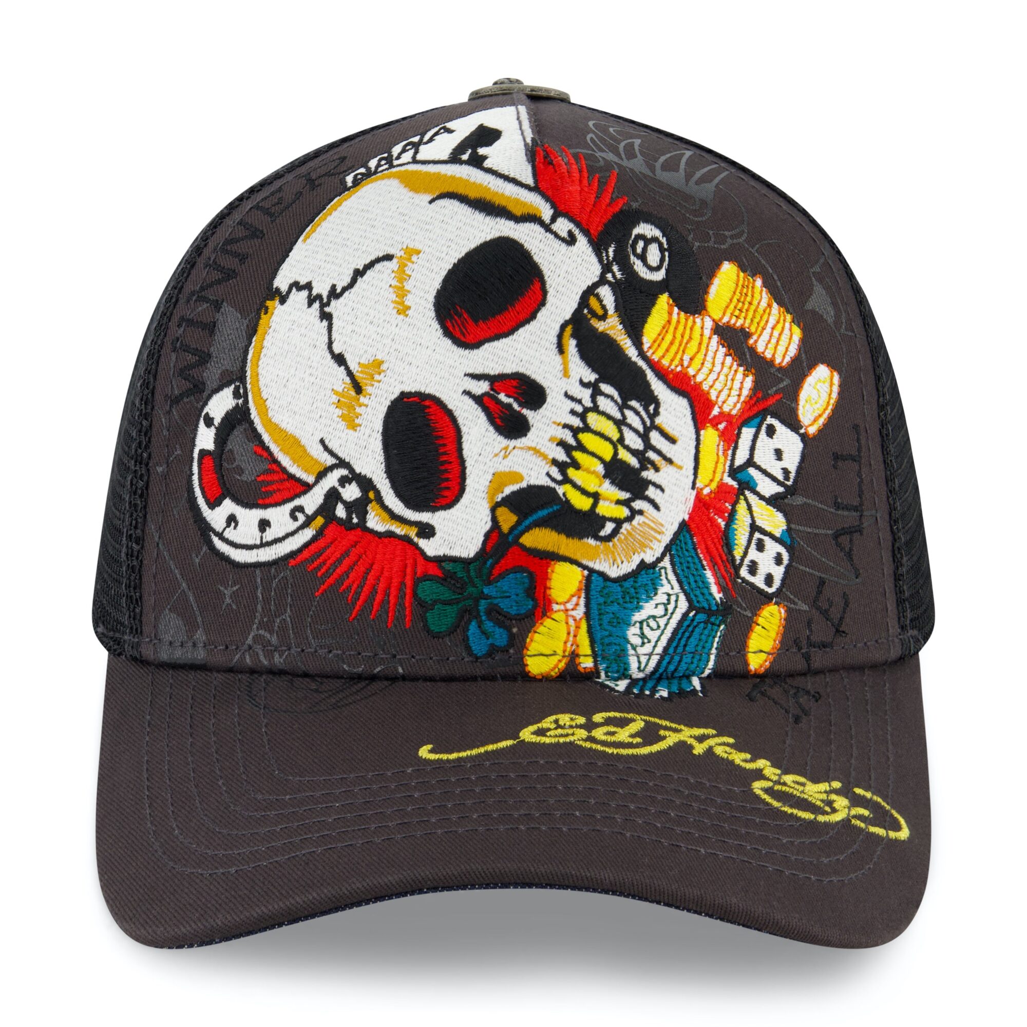 ACE SKULL TRUCKER HAT